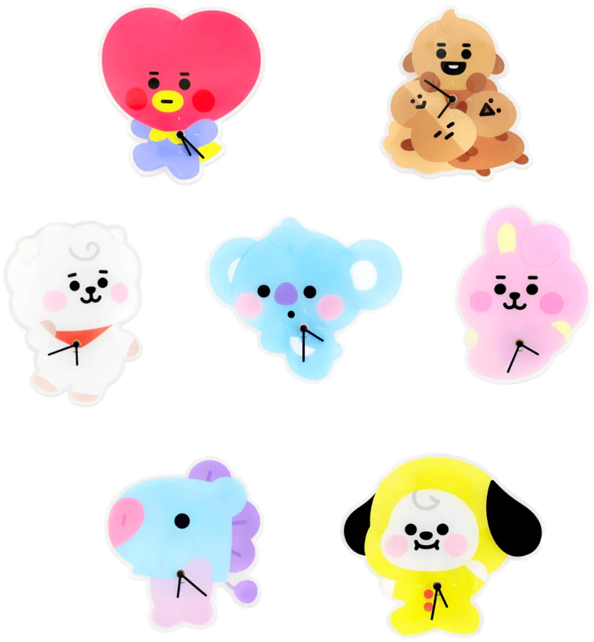 [ BT21 ] BABY ACRYLIC WALL CLOCK – KPOP Store in USA