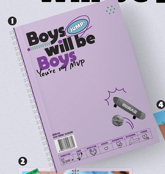 MIRAE - 5th Mini Album [Boys will be Boys]