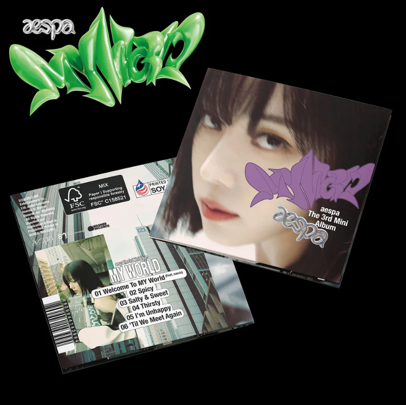 Aespa - 3rd Mini Album [MY WORLD] (Poster Ver.)